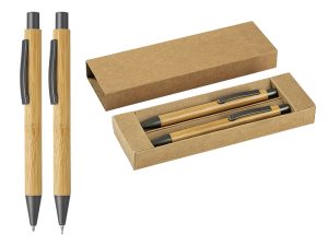 Drvena hemijska i tehnička olovka u setu