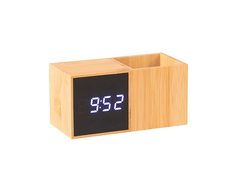 Digitalni stoni LCD sat sa držačem za olovke