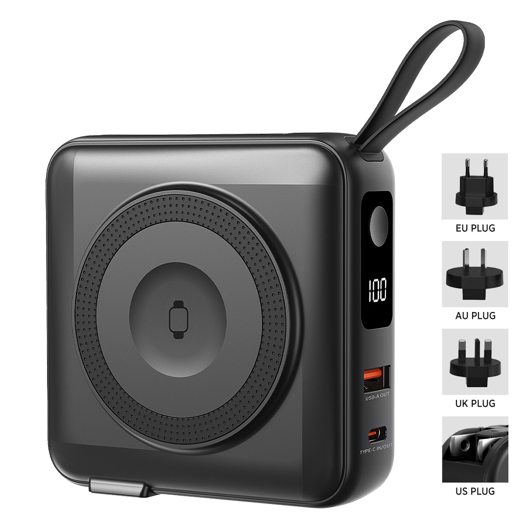 Univerzalni putni punjač / pomoćna baterija, 10.000 mAh, PD 20W, sa magnetom